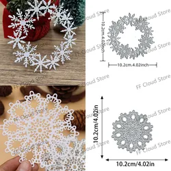 Christmas Snowflake Metal Cutting Dies Scrapbooking Embossing Decorative Crafts Greeting Card Knife Mold Punch Stencil Die Cut