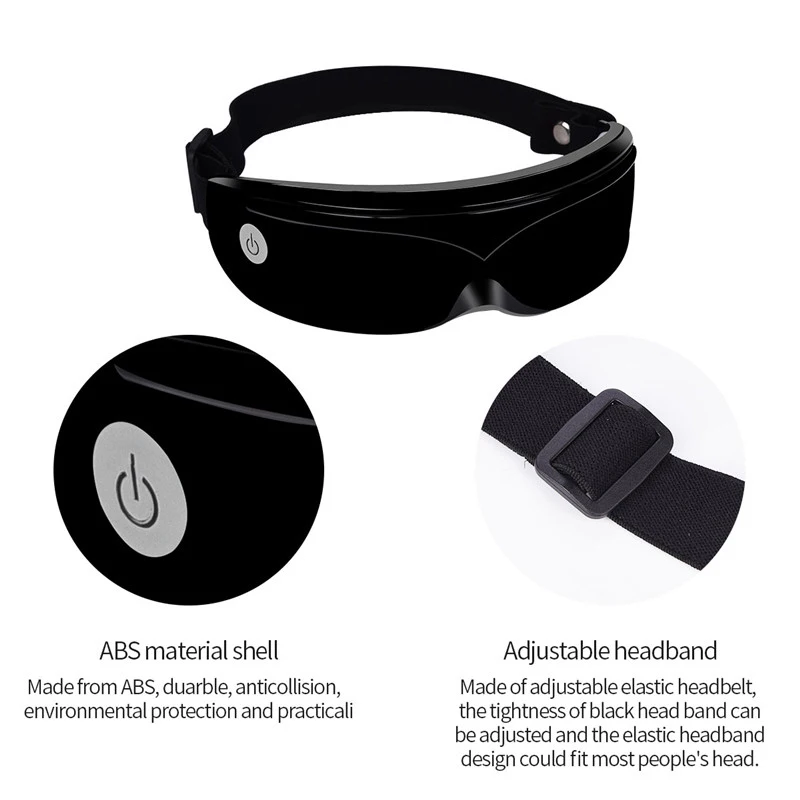 Smart eye soothing massager USB wireless charging magnetic needle therapy vibration improving eyesight eye massager view 5
