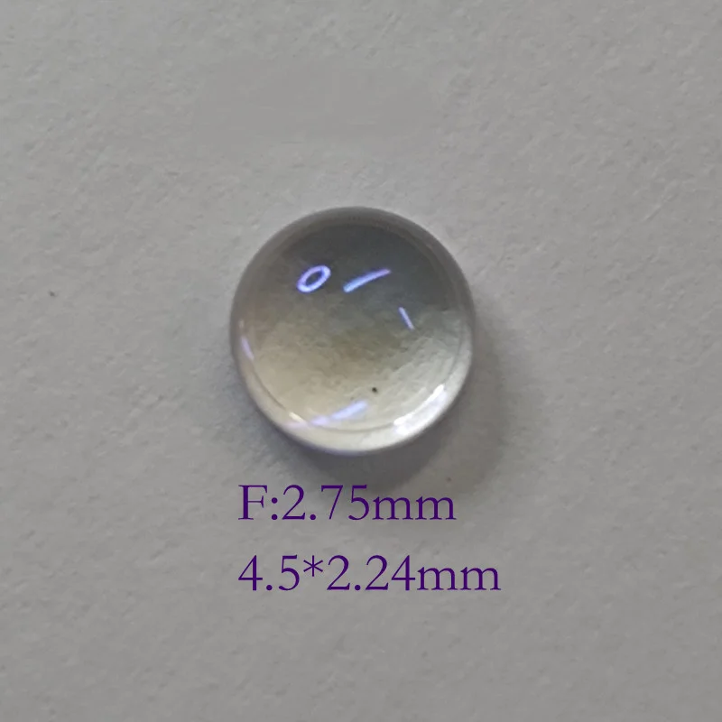 D4.5Mm Coated Aspheric Collimating Focusing Optical Molded Glass Laser Lens Short Focal Length 2.75Mm