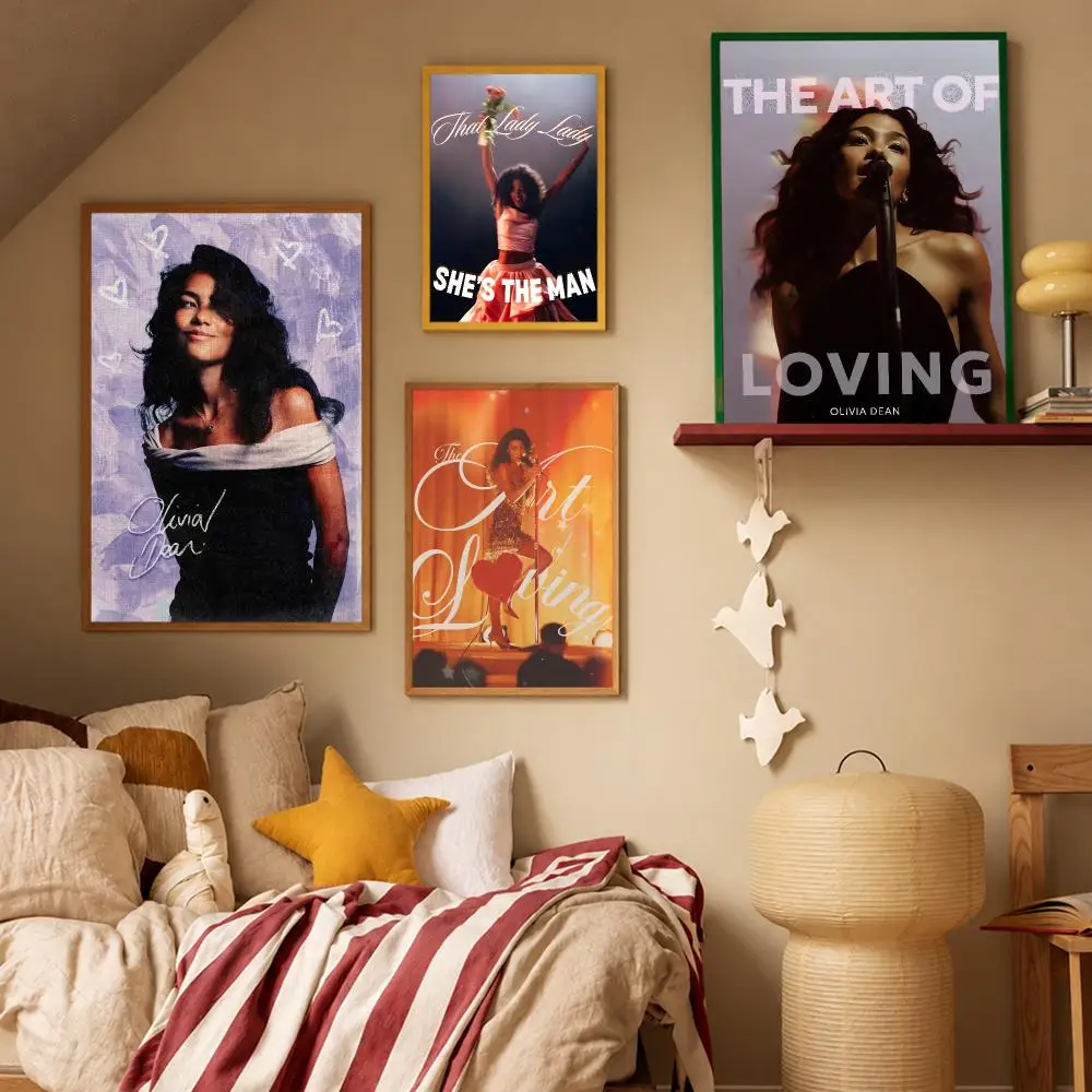 Game Action Olivia Dean Poster HD Waterproof Wall Art Posters Self Adhesive Bedroom Living Room Home Decor Gift