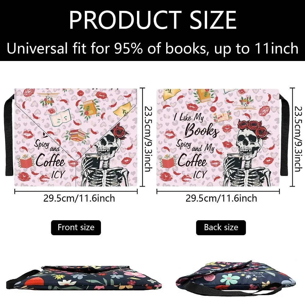 Polyester Book Cover Notebook Wraps with Hook and Loop Rectangle 400~420x285~305mm