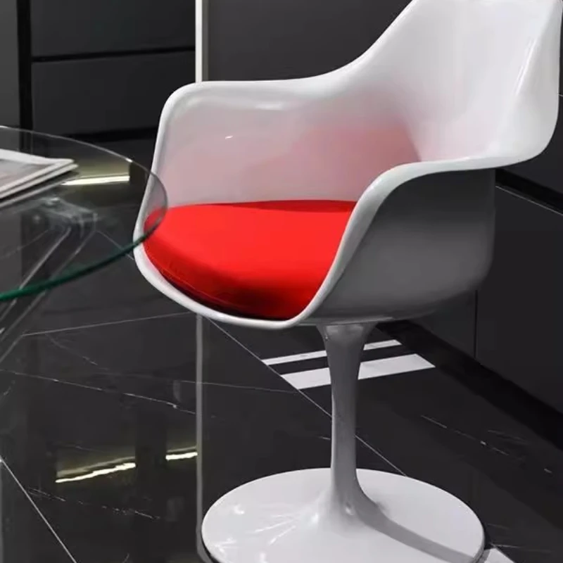 

Tulip Single Chair Designer Leisure Dining Chair 360 Rotatable Office Chair Computer