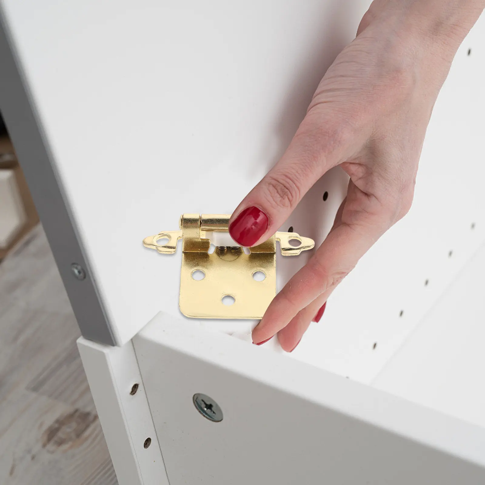 

5Pcs Rv Cabinet Hinges Semi-Hidden Self-Closing Spring Loaded Heavy Duty for Kitchen Door Hinge Spring