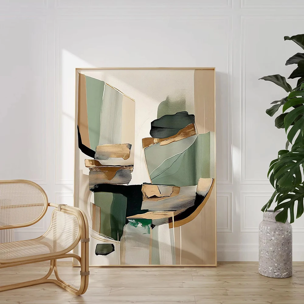 Modern Abstract Art Neutral Wabi Sabi Minimalism Posters Prints Contemporary Color Aesthetic Canvas Painting Office Home Decor