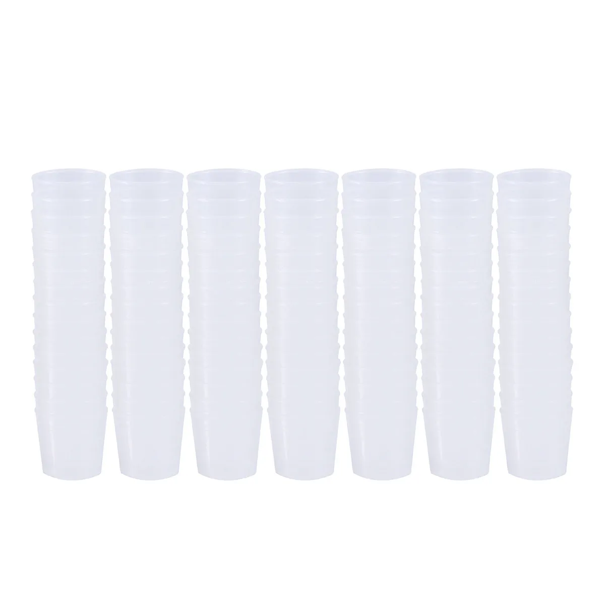 60Pcs Transparent Plastic Measuring Cups 30Ml Graduated Scale Liquid Powder Dosage Measuring Containers Kitchen Lab Supplies