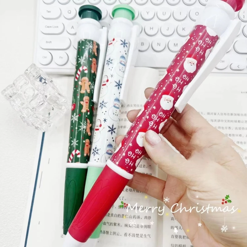 Stylo à bille Noël amusant pour enfants adultes, journal d'écriture