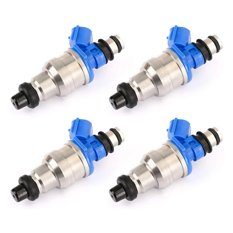 4PCS TESTED FUEL INJECTORS 195500-1970 1955001970 MB6S713250 B6S713250 for Mazda MX3 MX5 MIATA 626 929 MX6 1.6L 2.2L Car Part