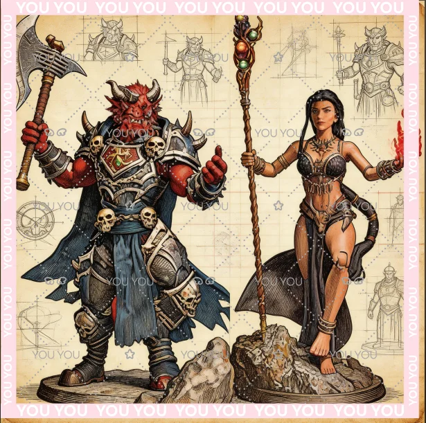 

[Pre-Order]Four Horsemen Mythic Legions 1/12 6inches Action Figure Infinite Legions Arkhan The Cruel Aksana The Inquisitor Toy