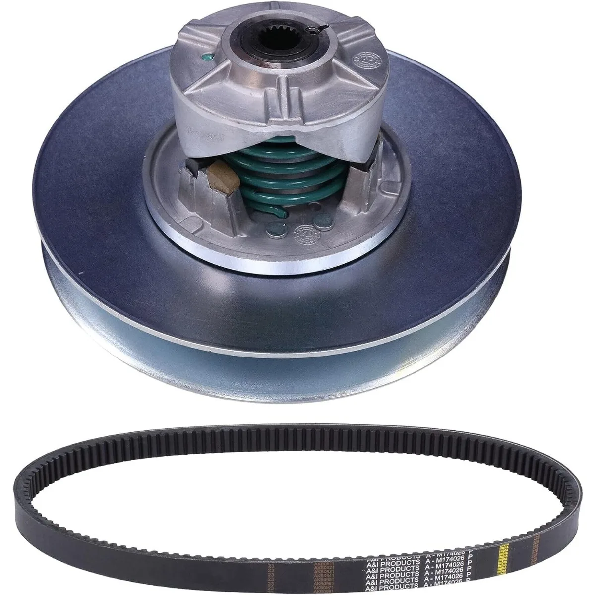 Secondary Driven Clutch AM138649 & Belt M158267 For John Deere Gator TH 6X4 TS 4X2 TX Turf