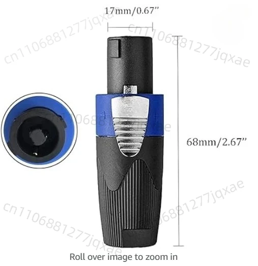 

30pcs Original New type NL4FX Speakon 4 Pole Plug Male Audio Speaker Connectors Original 4pin audio plug high quality