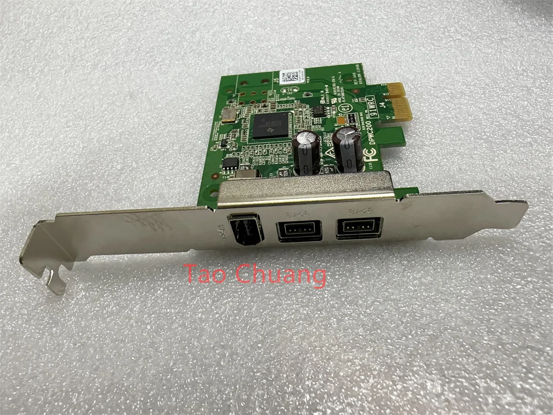 FOR Dell DPWC200 3-Port Firewire PCI-e 1 x 1394A 2 x 1394B Full Height Card 00HTTT 0HTTT