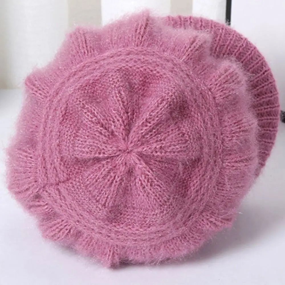 Winter Hat Beanies Windproof Keep Warm Ear Guard Double Layers Protection Caps Women Knitted Hat Pumpkin Beret Hat Peaked Cap