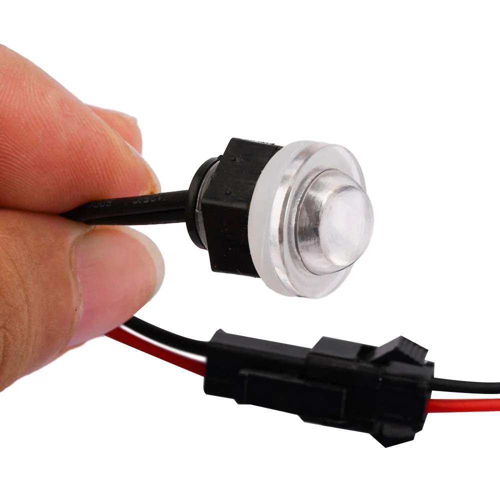 DC12V 24V AC100-260V Mini Outdoor Light Control Photoelectric Sensor Switch Outdoor Rainproof Intelligent Light Sensor