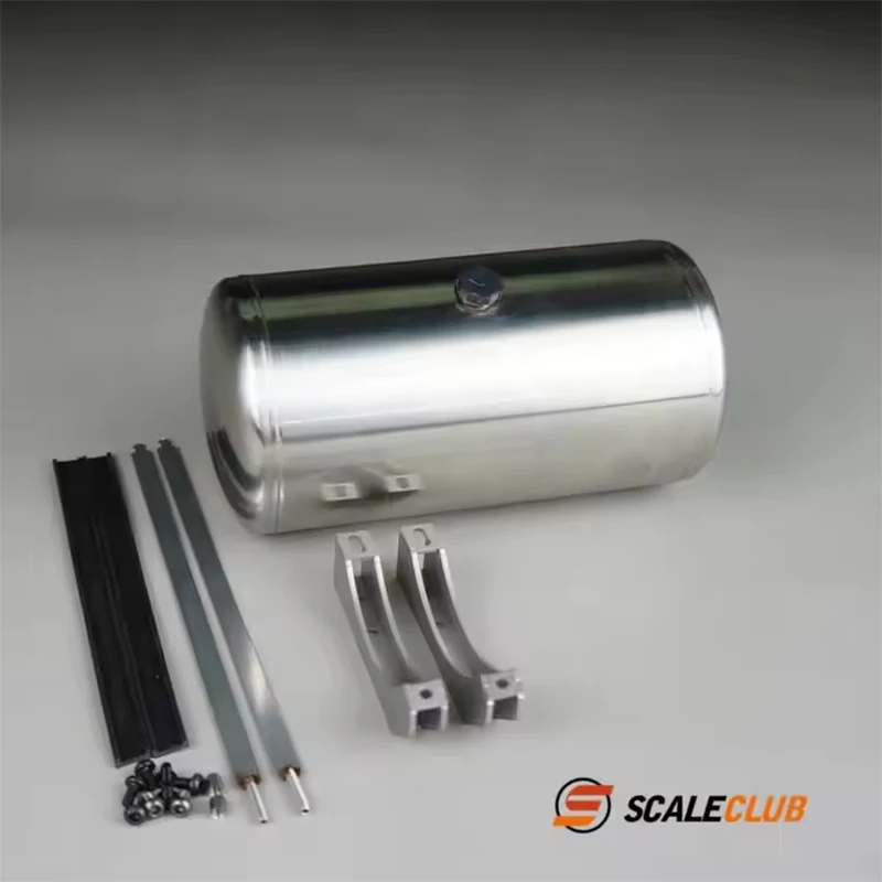 Scaleclub Model For Tamiya 1/14 Stainless Steel Round Fuel Tank For King GL Global Fuel Tank American Fuel Tank For Lesu