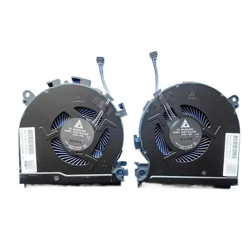 FORLaptop CPU GPU cooler fans for HP Spectre x360 15-ch 15-ch011dx cooling PC fan radiator L17605-001 l17606 NS75C00-17J21/17j22