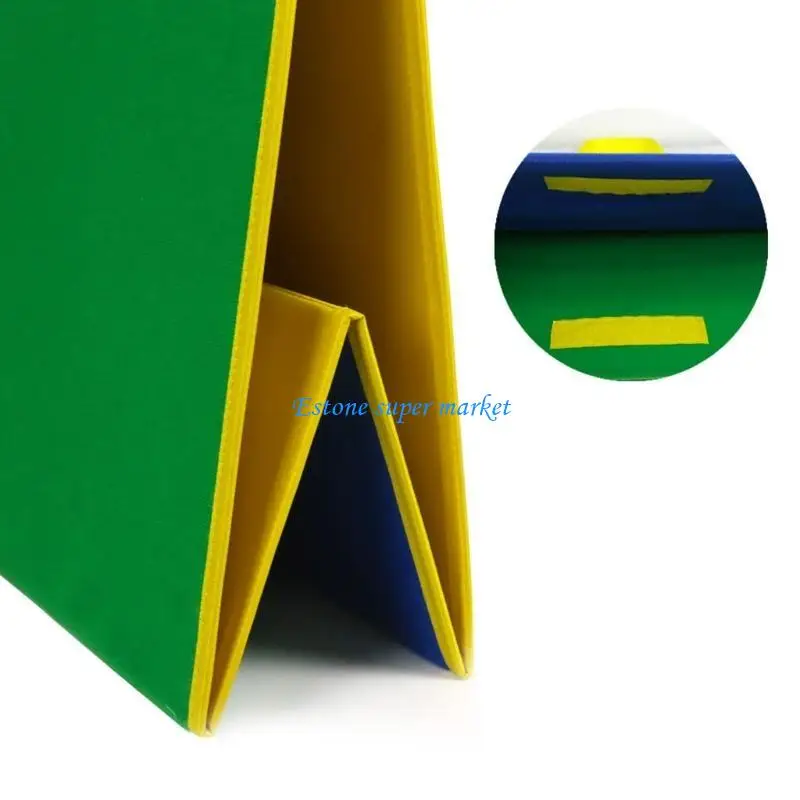 090B พับสีเขียว/กระดานสีดำ Felt Letter Board 17.12x17.32 นิ้วโพลีเอสเตอร์สำหรับสคริปต์คำและตัวอักษรข้อความ