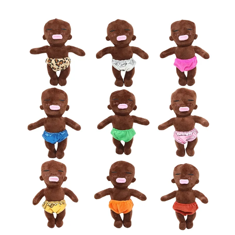 

Black Natasha Doll Soft Stuffed Toy for Stress Relief And Relaxation Unique Holiday Play Gift