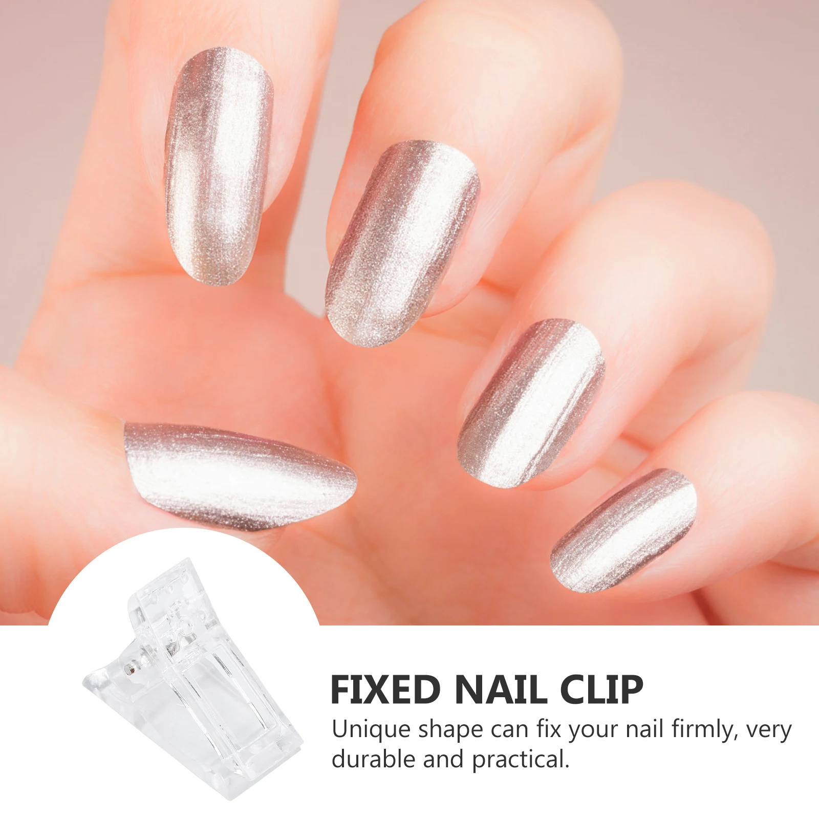10 個プレミアムプラスチックマニキュア固定クリップクリエイティブな形状のマニキュア除去用ポータブル軽量実用的なギフト