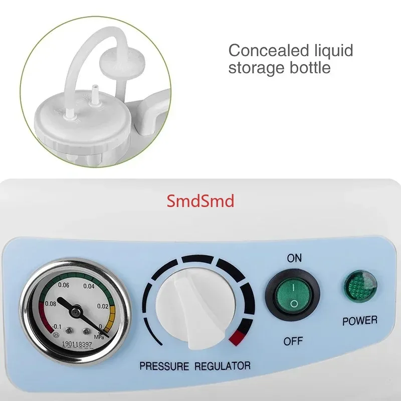 1000ml Portable Quiet Suction Unit Vacuum Phlegm Medical Emergency Aspirator Machine Veterinary Suction Machine