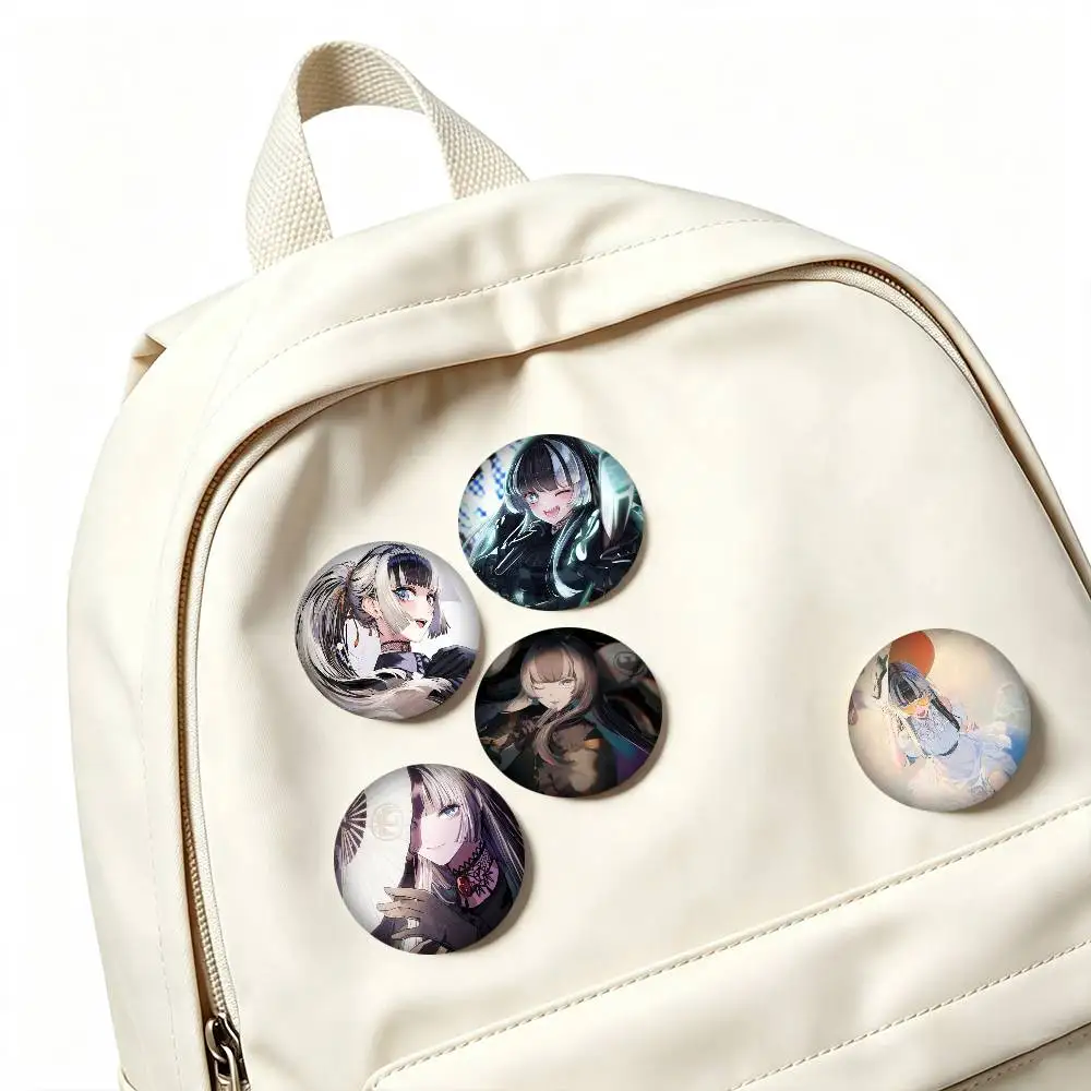 J-Juufuutei R-Raden Virtual Idol 25mm 32mm 44mm 58mm 75mm Brooches Badges Pins for Accessories Gift