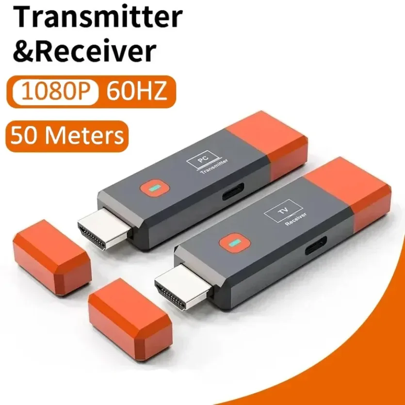 

8 RXS TO 1 TX Plug & Play 50M HDMI-совместимый беспроводной видео-аудио передатчик Приемник 1080P при 60 Гц Расширитель за ПК к проектору