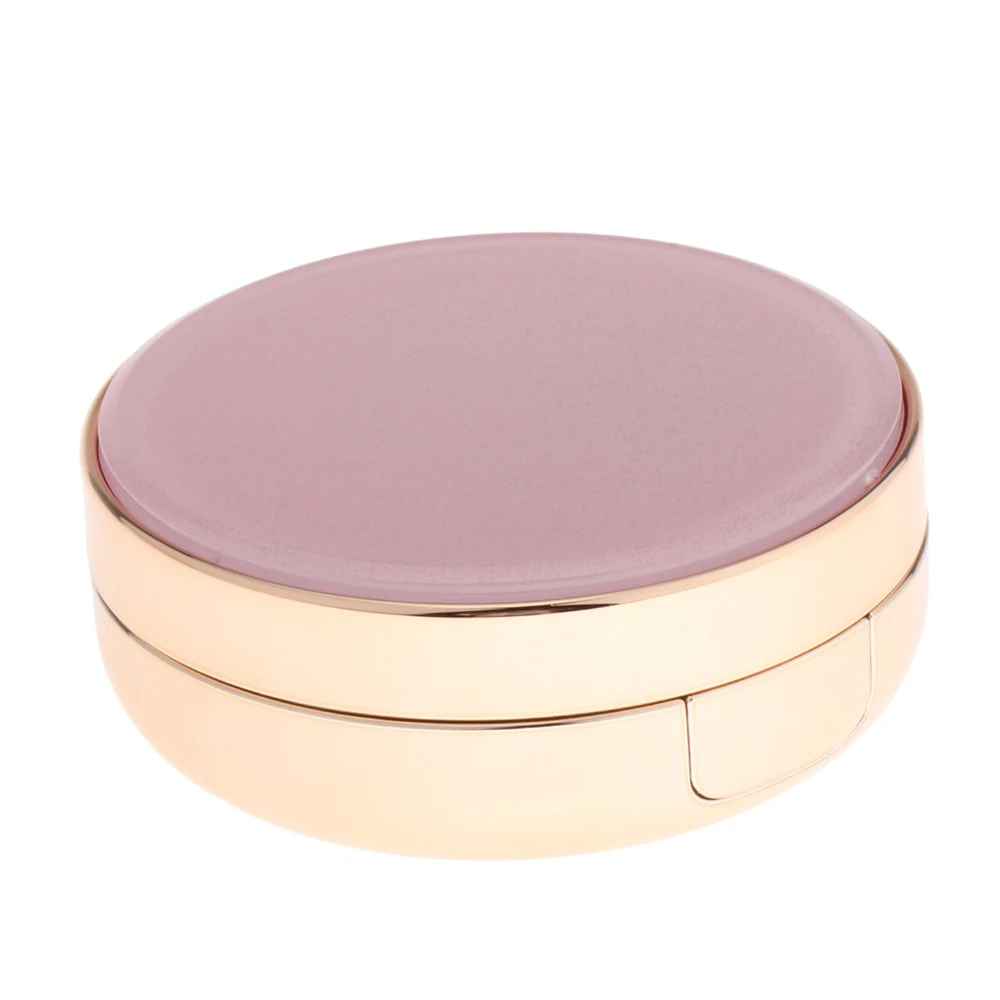 Travel Kit Empty Pink With Powder Puff Air Cushion Puff Box BB Cream Container Cosmetic Container Makeup Case With Mirror