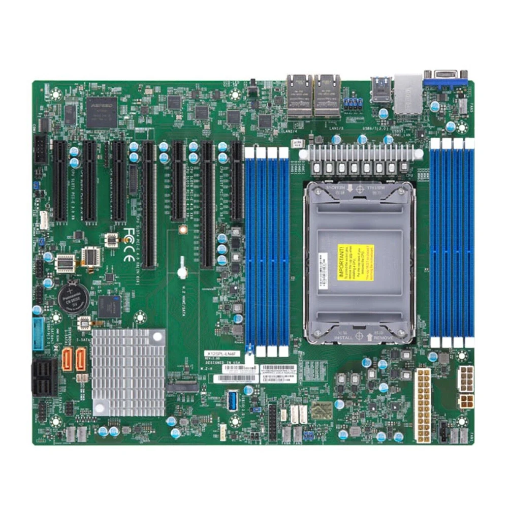 LGA-4189 ATX لـ Supermicro C621A 10XSATA 3 DDR4-3200MHz اللوحة الأم للخادم X12SPL-LN4F