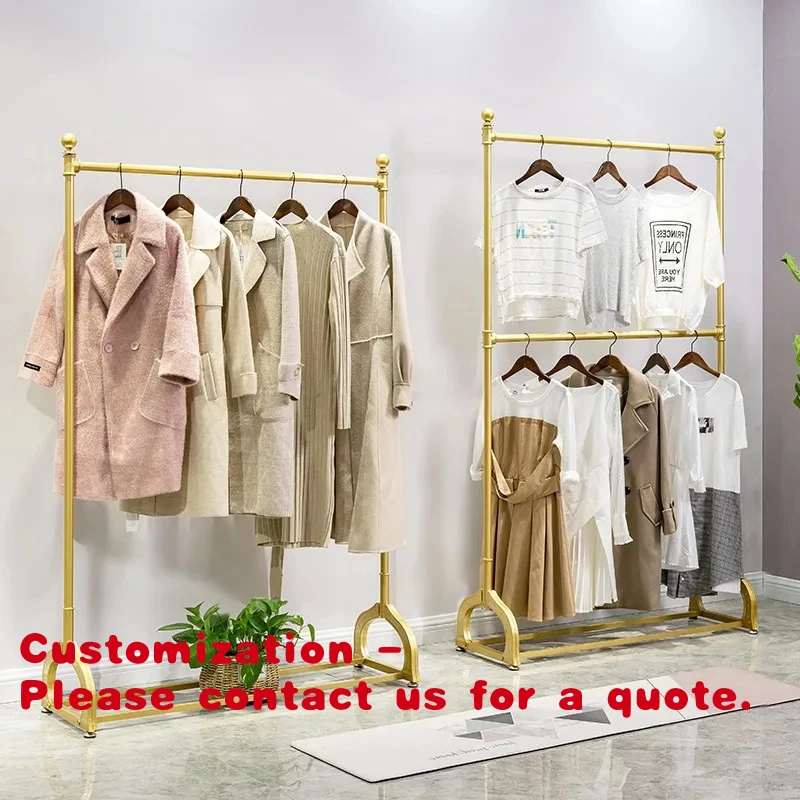 custom.Clothing store children's clothing display rack from floor to ceiling