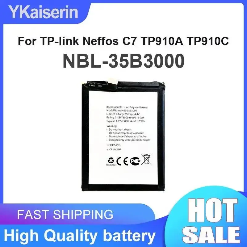 Nbl-35B3000 3000mAh Strong Compatibility Mobile Phone Battery For TP-Link Neffos C7 TP910A TP910C