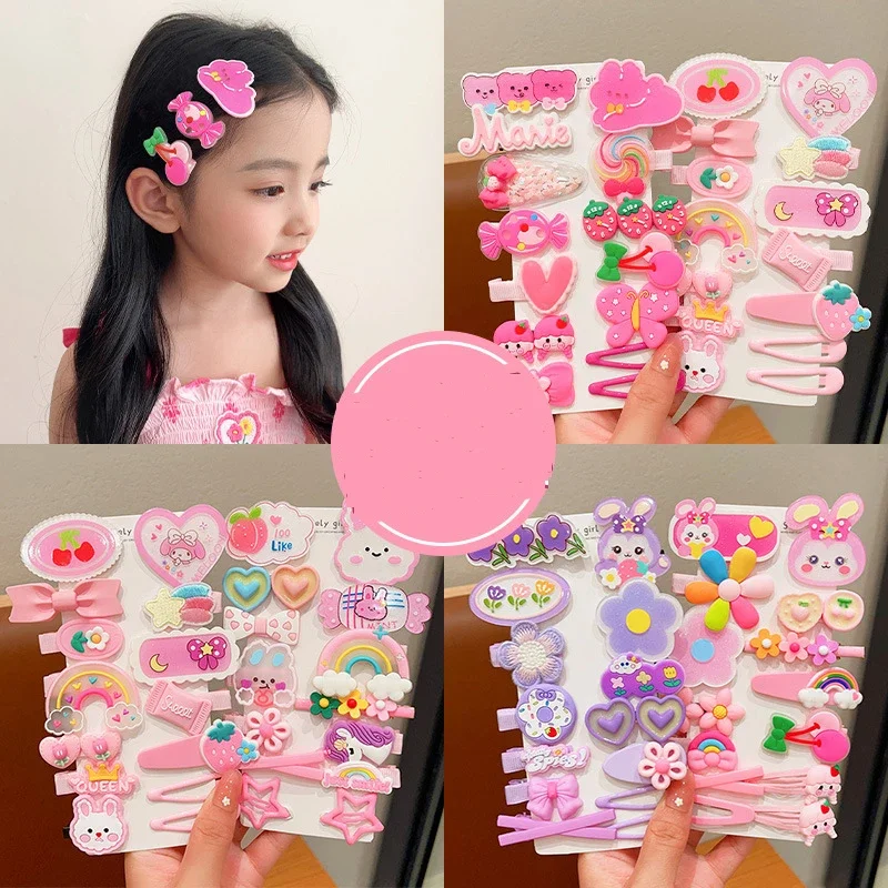 Conjunto de horquillas para niña pequeña, horquillas de dibujos animados para bebé, horquilla rota de princesa, accesorios para el cabello, novedad