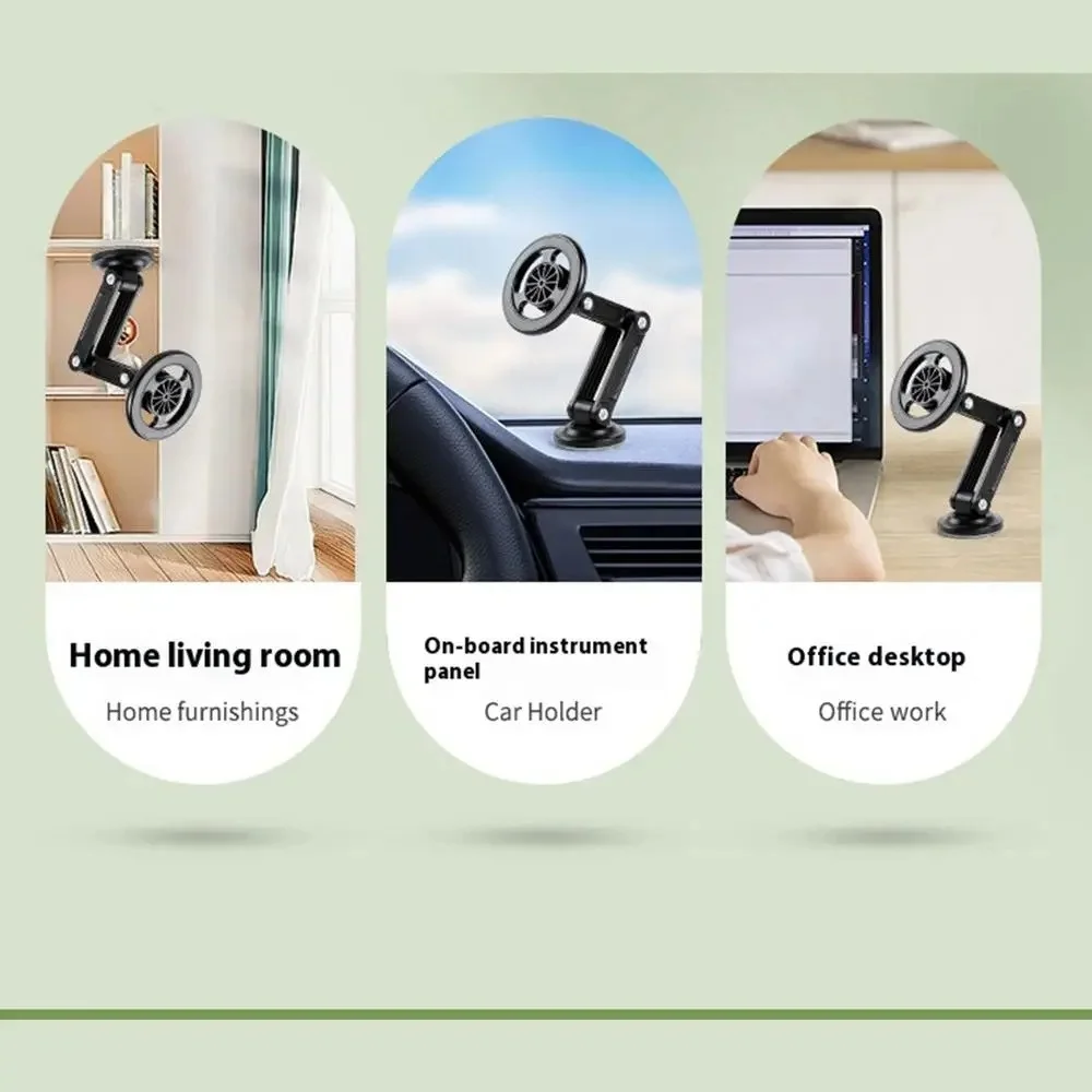 Magnetic Dashboard Phone Holder Adjustable Car Smartphone Stand_voghion.com