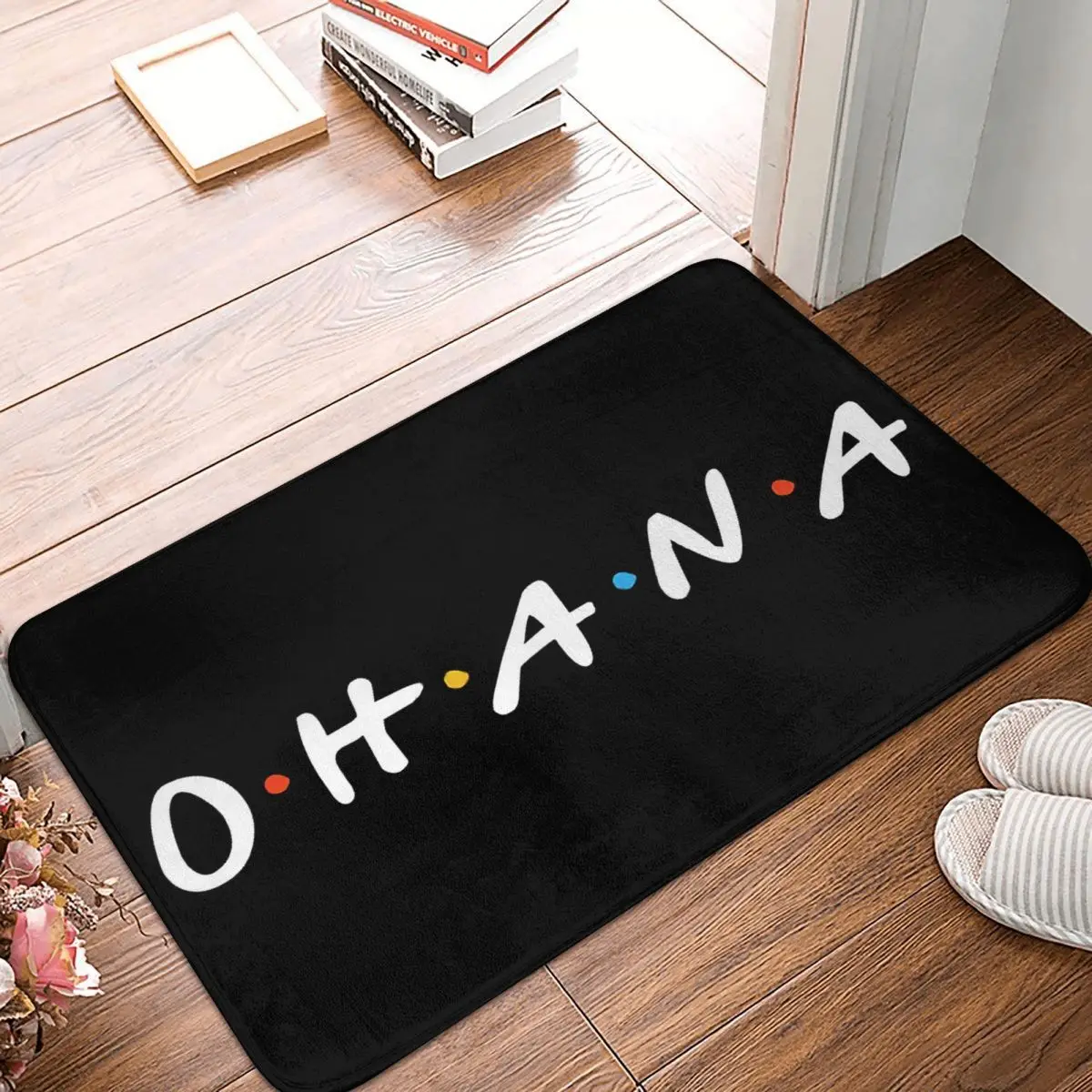 Friends TV Kitchen Non-Slip Carpet Ohana Bedroom Mat Entrance Door Doormat Home Decoration Rug