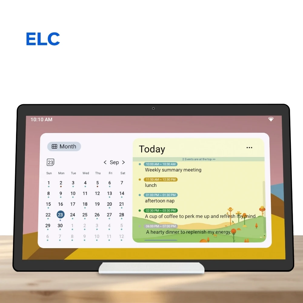Tablet Desktop Pintar Portabel 15 Inci Android 14 Wifi Interaktif Hitam Digital Layar Sentuh Kalender Pemutaran Video Interaktif