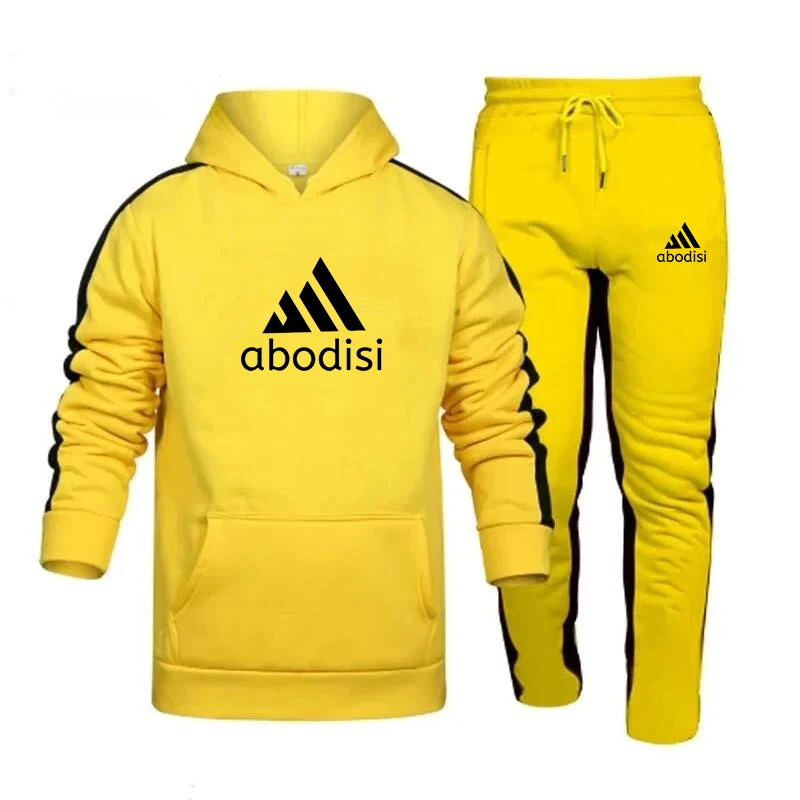 2 Piece Mens Track Suits 2024 Autumn Winter Jogging Sports Suits Sets Sweatsuits Hoodies Jackets and Athletic Pants Men Clothing