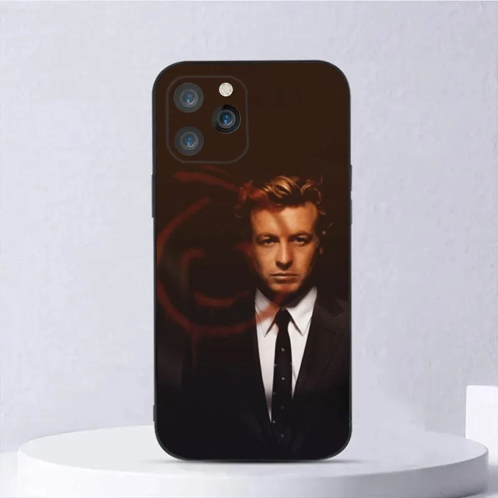 Red John The Mentalist Phone Case For iPhone 15,14,13,12,11,Plus,Pro Max,XS,X,XR,SE,Mini,8,7 Soft Silicone Black Cover