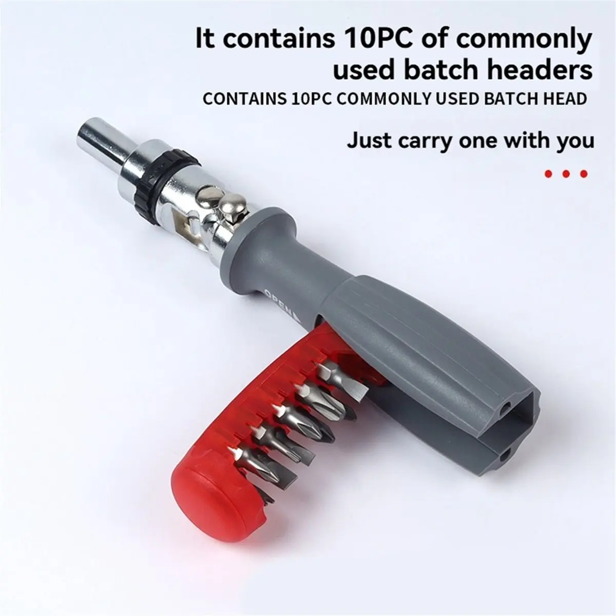 Reliable- Ratchet Screwdriver Sets Magnetic Screw Driver Bits Two-Way Telescopic Adjustment Forward Reverse Repair Hand Tools