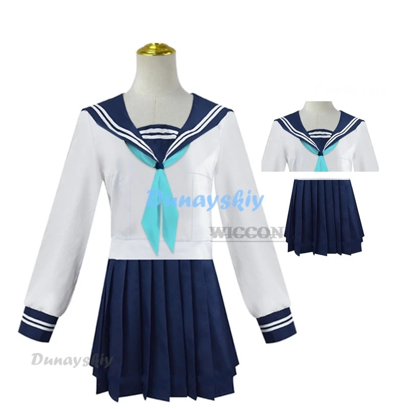 ชุดคอสเพลย์อนิเมะชิกาโนะโกะคอสเพลย์วิกผม Koshi torako JK ชุดนักเรียนหญิงชุดกะลาสีเสื้อกระโปรงฤดูร้อนทุกวัน