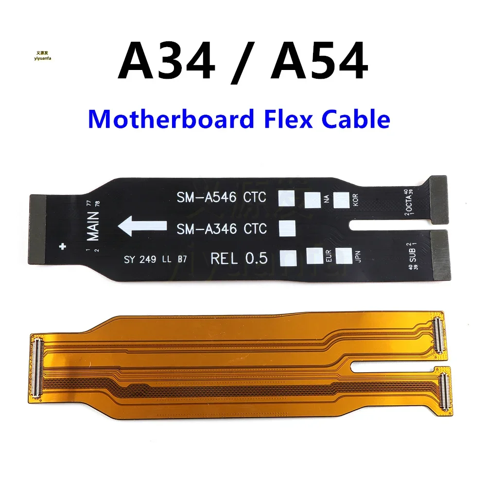 Mainboard Flex For Samsung Galaxy A54 A34 A346 A546 Main Board Motherboard Connector Flex Cable