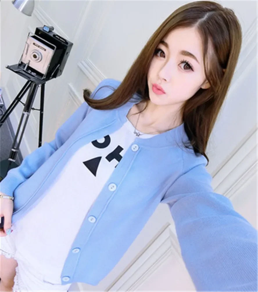 2024 Women Sweater Cardigan Autumn Dress New Spring Winter Jacket Coat knit cardigan sweater coat short female shawl basic Top