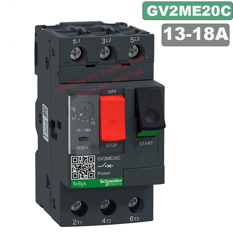 Шнайдер Электрический GV2ME20C 13-18A мотор Термальность магнитный выключатель кнопки 3P GV2-ME20C 20C защиты установки переключателя
