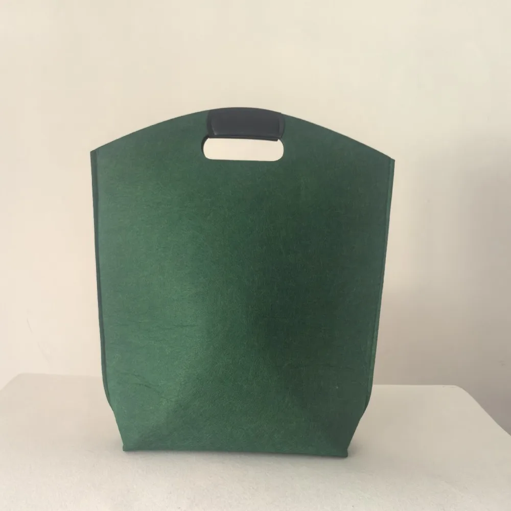 

High Quality Solid Color Felt Bag Eco-Friendly Large Capacity Utility Tote Reusable Portable Shopping Bag Exhibition Gift