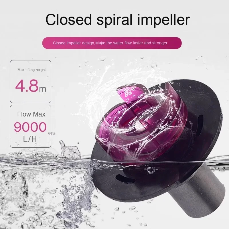 TLF Germany  Intelligent Frequency Conversion DC Filtration Circulation Pump 25W Plastic Amphibious Low Noise Submersible Fish