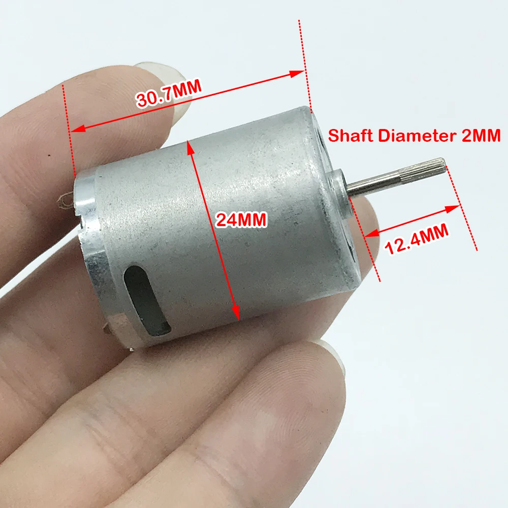 Micro RK370 Motor DC 3.7V 5V 7.4V 32000RPM High Speed Strong Magnetic Large Torque Carbon Brush Motor DIY Toy Model Accessories