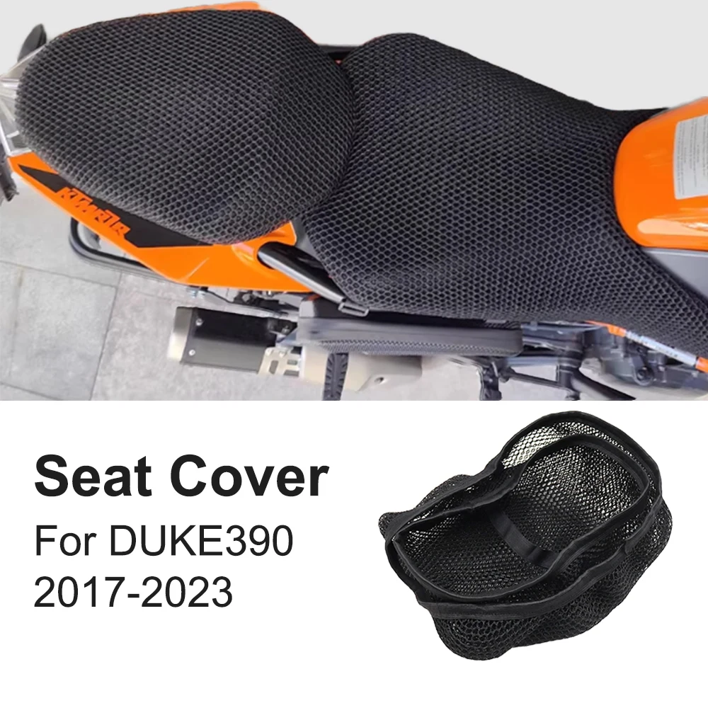 For DUKE390 DUKE 390 2017-2023 2022 2021 Motorcycle Seat Cover 3D Mesh Non-Slip Breathable Heat Insulation Protection Cushion