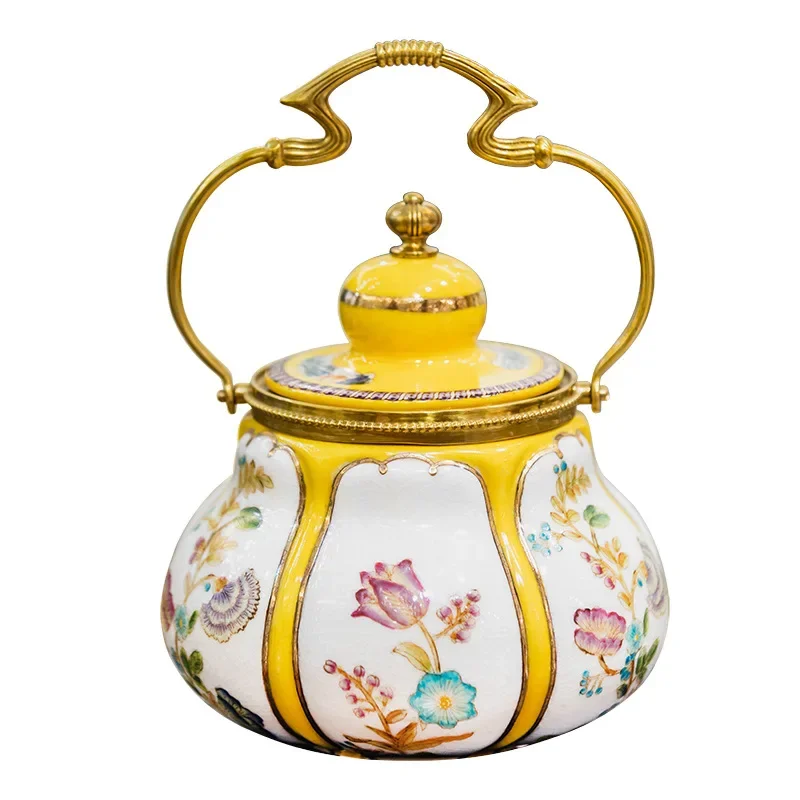 

Painted ceramic storage tank French classical restaurant tabletop decoration