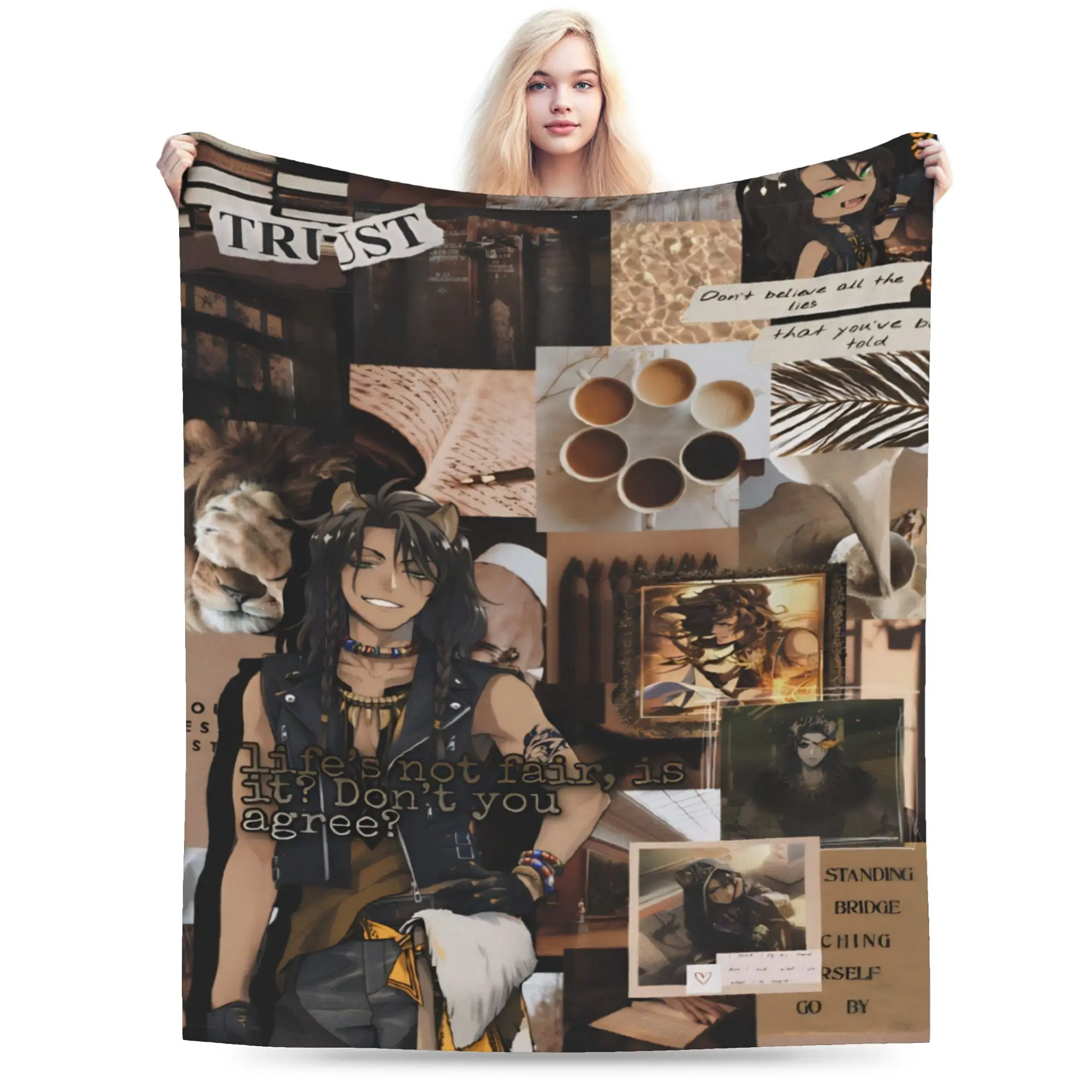 New Twisted Wonderland Leona Kingscholar  Blankets Super Soft Fleece  Relax Throw Blanket Machine Washable