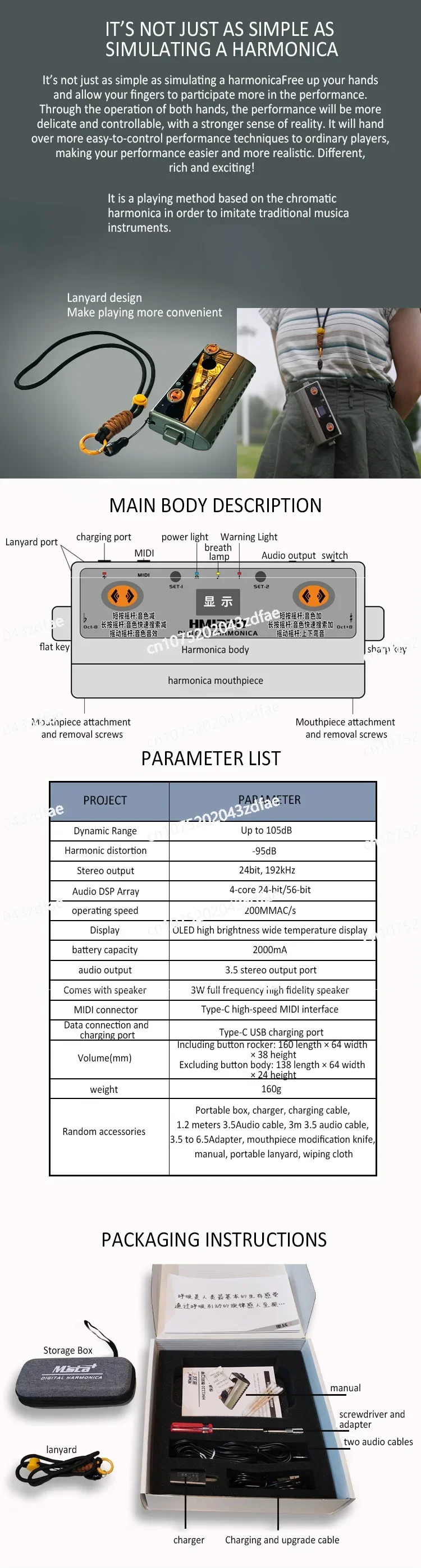 Obrázek 6: Měřici zařízení postaven v reproduktor digitální harmonika digitální měřici zařízení HM1220 mládež edice elektrický harmonika MIDI digitální
