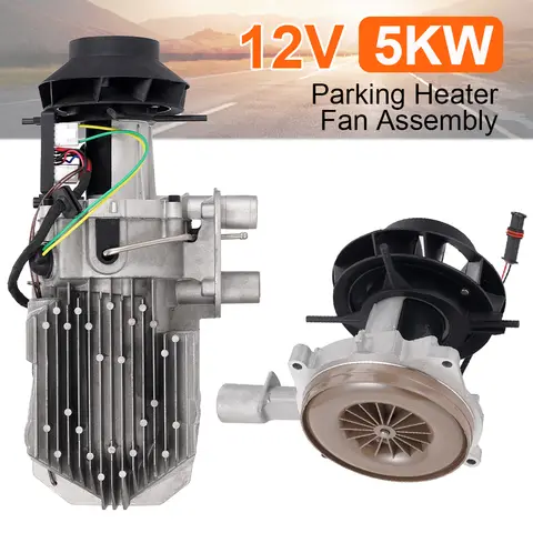 선풍기 조립 송풍기 모터 조립 주차 히터 액세서리, 방수 플러그, 개스킷 2 개 포함, 12V 5-8KW