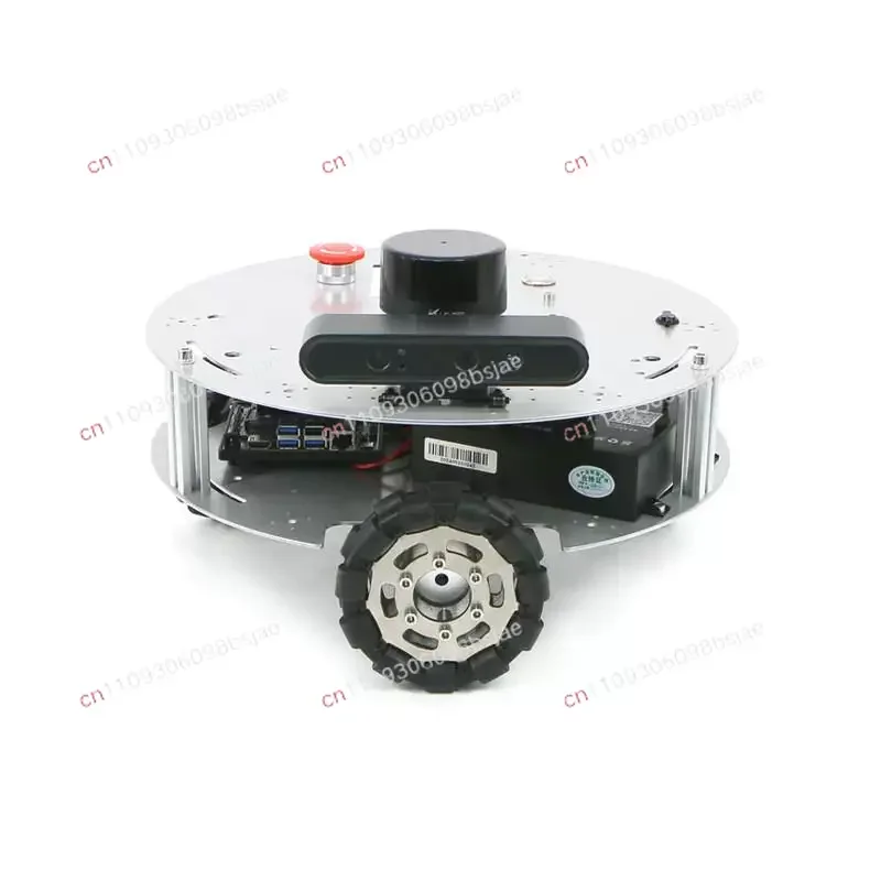 Omnidirectional Wheel Trolley ROS Chassis LiDAR, Raspberry Pi, Omnidirectional Mobile Robot