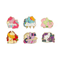 Cute Friendship Is Magic My Little Pony Enamel Pins Anime Lapel Badge Brooch for Jewelry Accessory Children Gifts Brooches